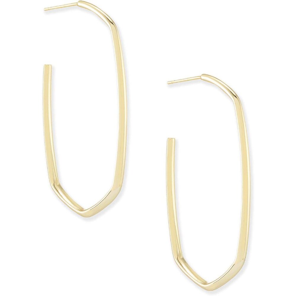 Danielle Statement Gold-Plated Hoop Earrings For … - image 1